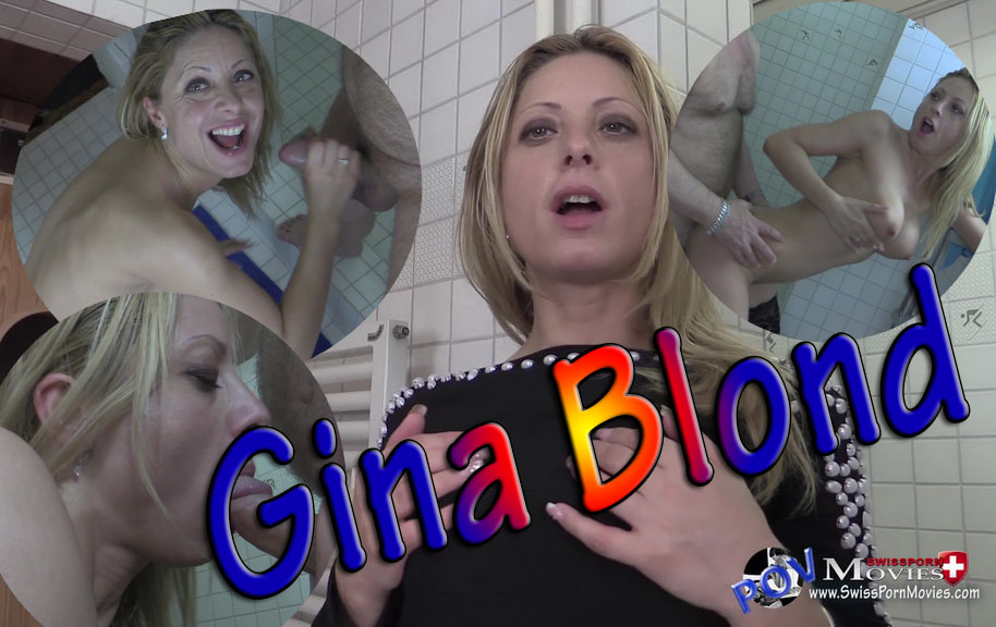 Gina Blond is fucked hard in the shower