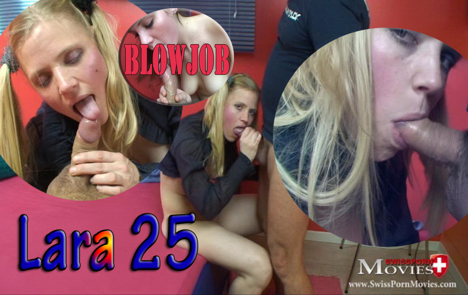 Blowjob 01 - sucking with model Lara 25 at the casting