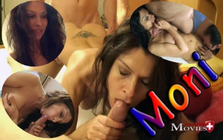 Sexy bitch has pleasure at the same time with two guys - Bild 1