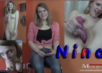 Naughty student Nina 18y at Porn Casting